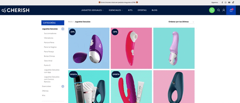 Cherish: la nueva sexshop online